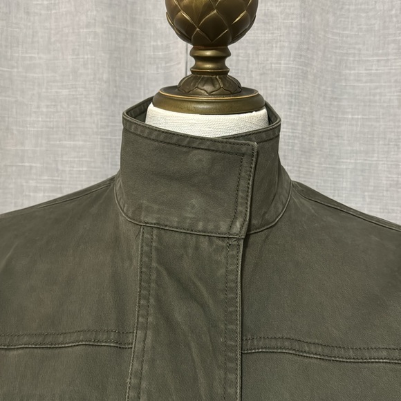 Universal Thread Cotton Jacket-XS-Snap Front-Adj Waist-Olive Green-Pockets-EUC - Picture 4 of 16
